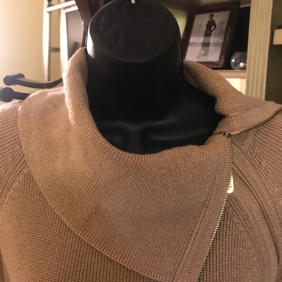 Peach toned knit dress by Calvin Klein size L - Picture 2 of 4